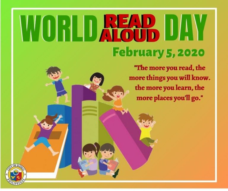 Treñas as storyteller in World Read Aloud Day