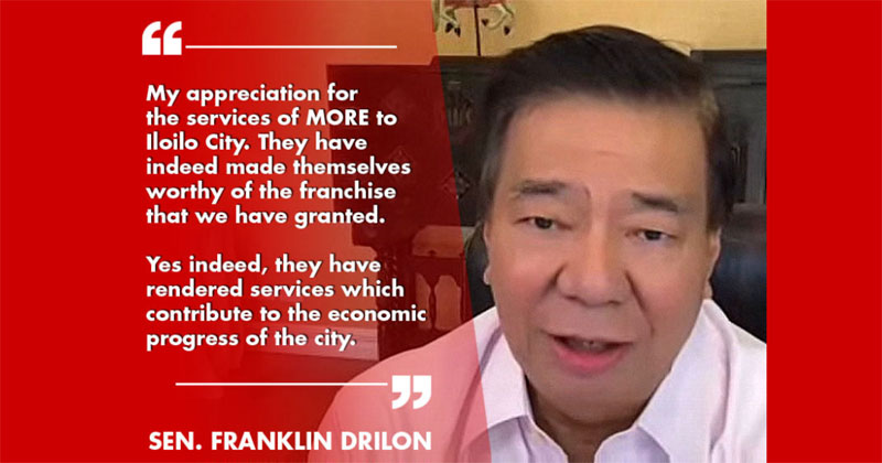 Drilon commends MORE Power for contributing to the progress of Iloilo City