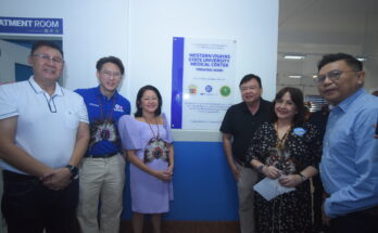 First Lady Atty. Liza Araneta Marcos joins the turnover of the West Visayas State University Medical Center Pediatric Ward which was refurbished by SM Foundation Inc. Joining her are Iloilo City Mayor Jerry Treñas, SM Supermalls president Steven Tan, SM Foundation, Inc. executive director Connie Angeles, WVSU President Dr. Joselito Villaruz and WVSU Hospital director Dr. Dave Endel R. Gelito, III, MD.