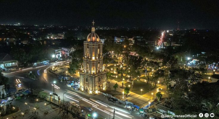 Restored Jaro Belfry at night