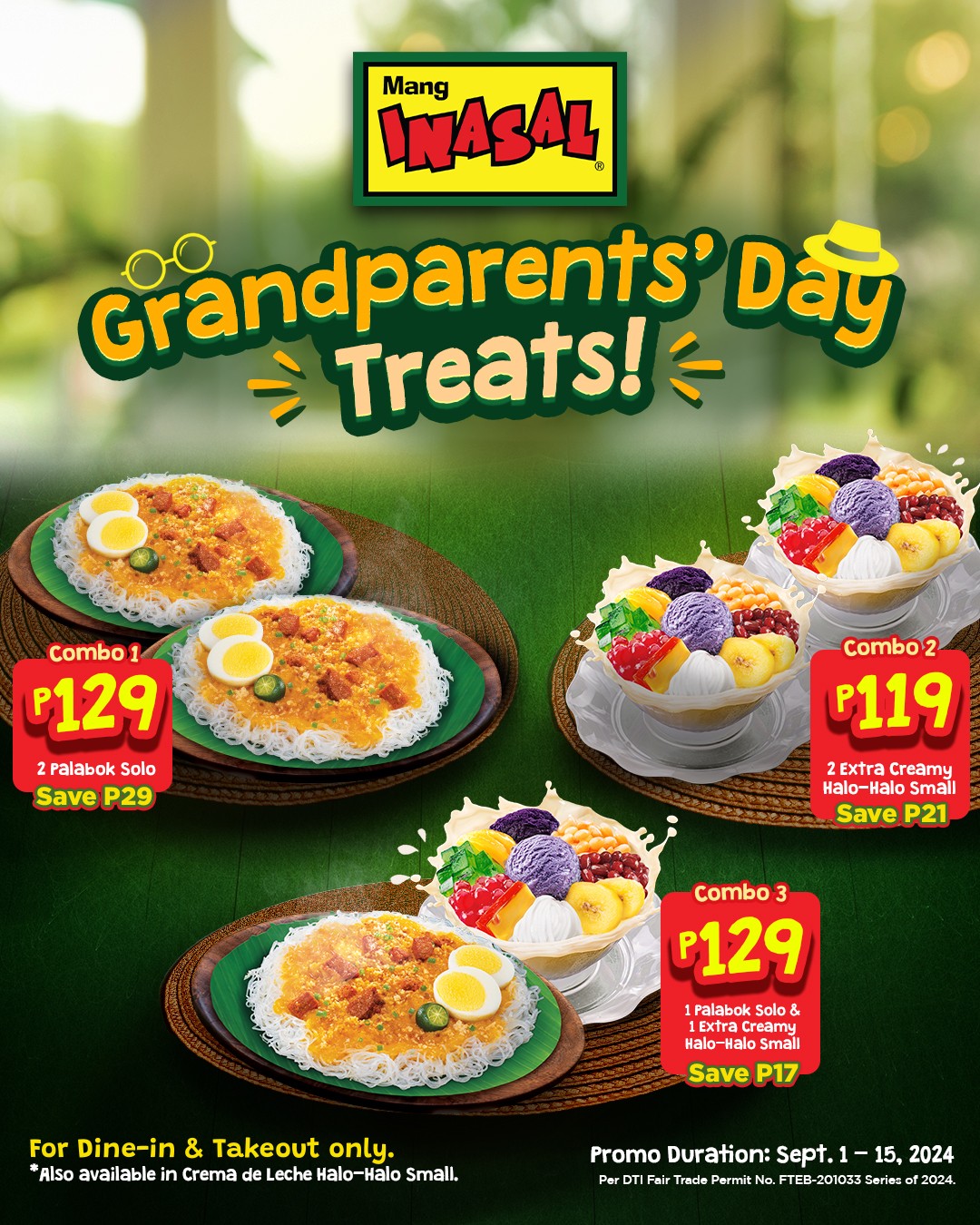 Mang Inasal Grandparents' Day Treats 2024