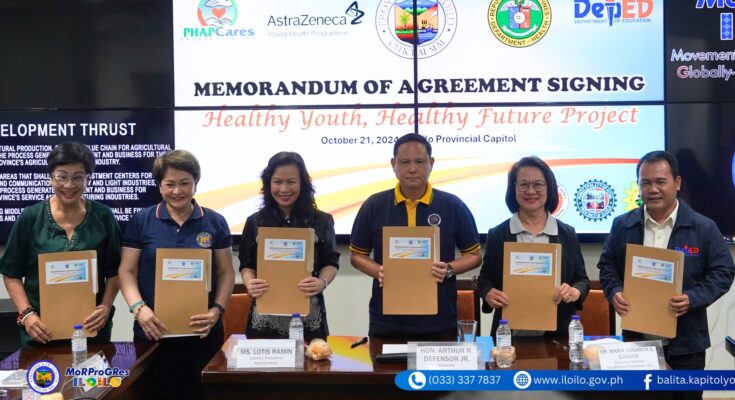 The Iloilo Provincial Government, AstraZeneca Philippines, and PHAPCares Foundation are all pitching in to implement the Healthy Youth, Healthy Future Project